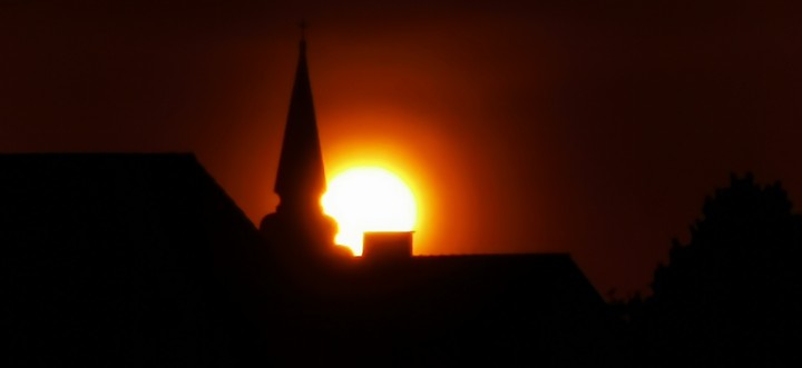The West against the background of the church faith