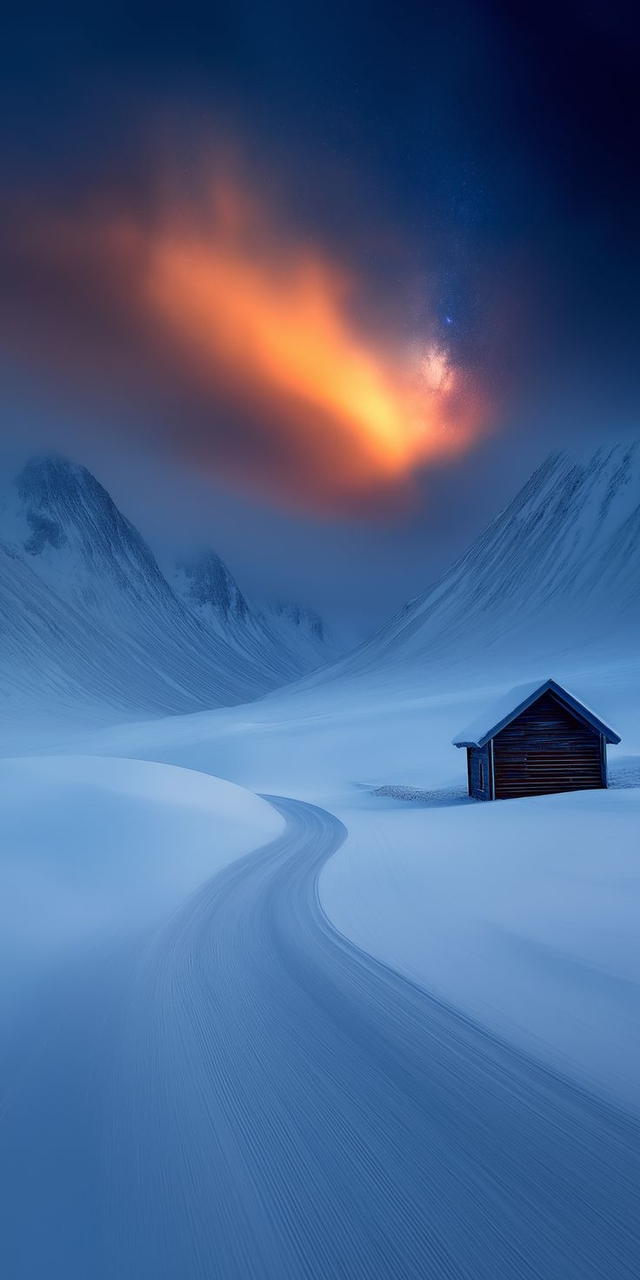 wallpaper freezing, mountain