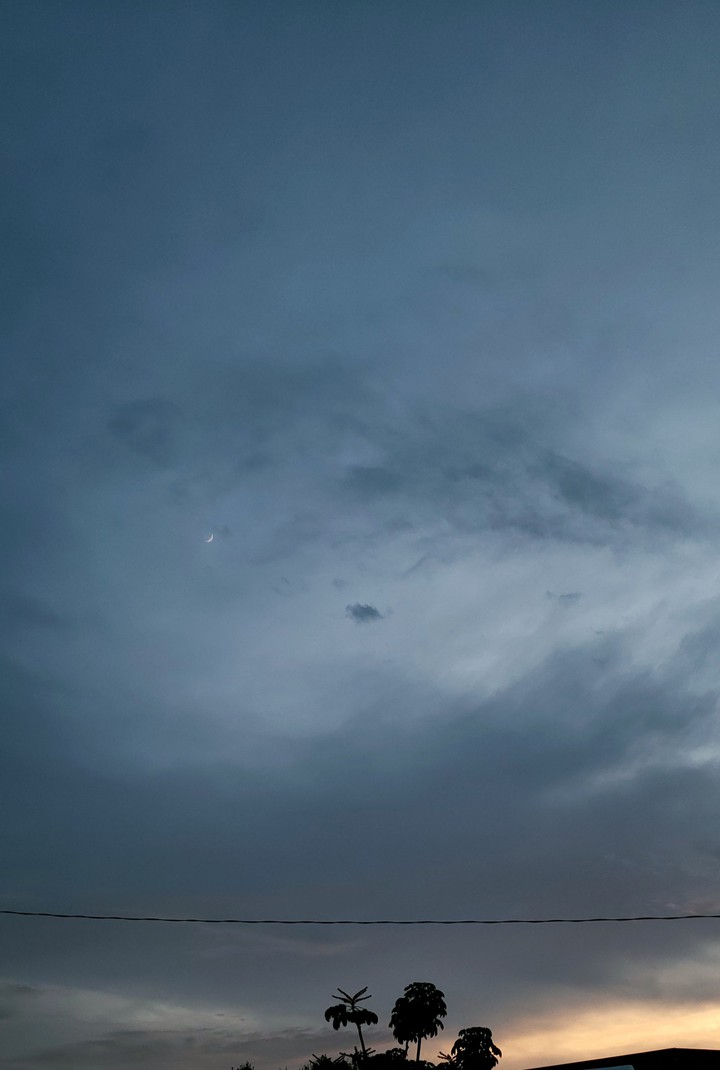 Faint Crescent Moon
