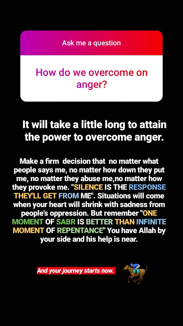Overcoming Anger
