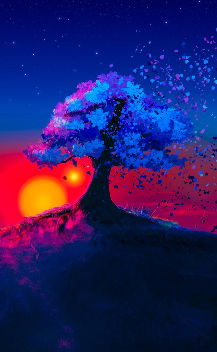 природа нарисованная