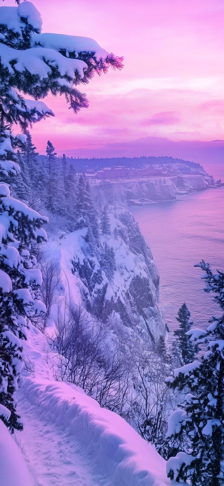 sfondi sunset, freezing