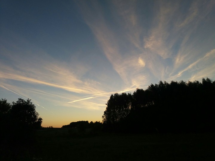 The sunset in Poland