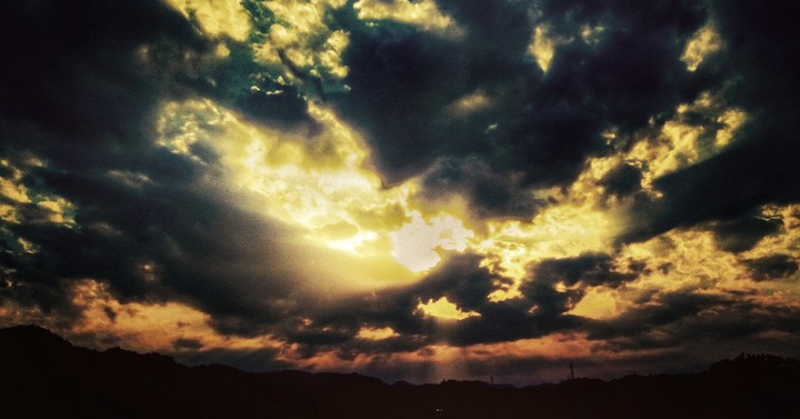 fiery sky