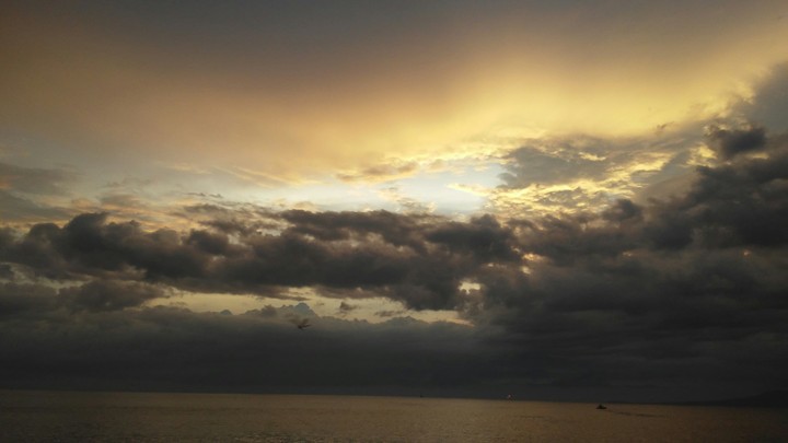 cielo en el atardecer