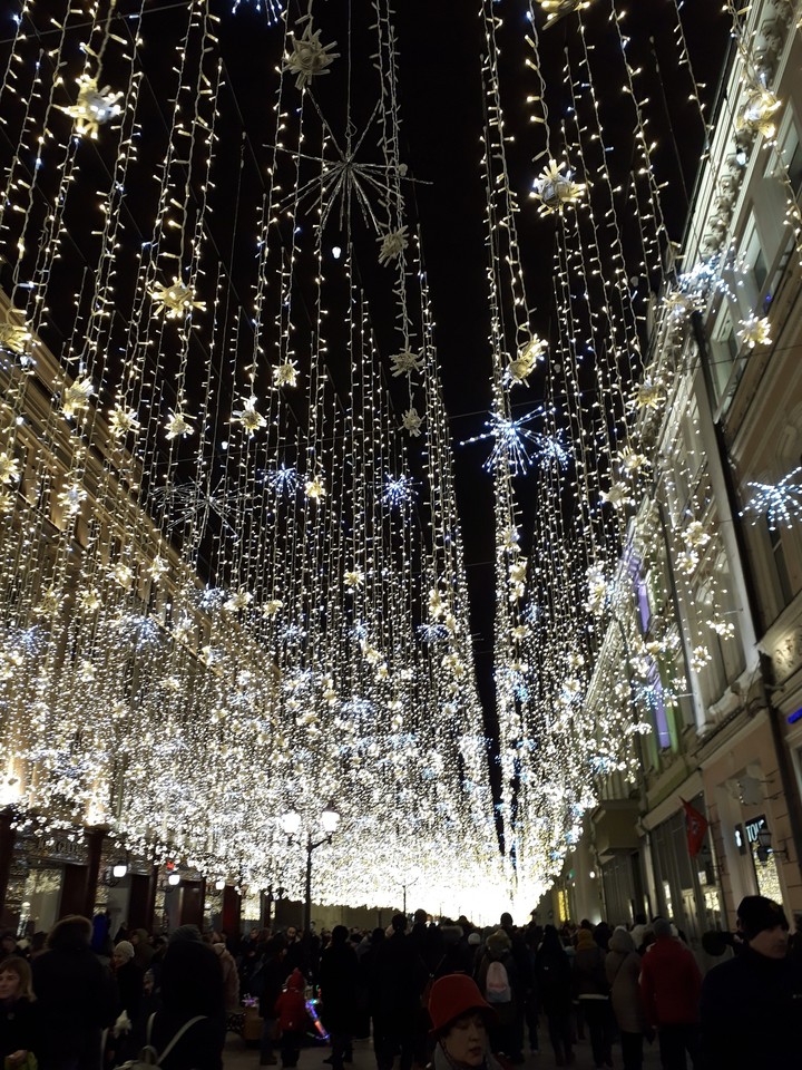Diamonds in the sky. Red Square. Moscow.