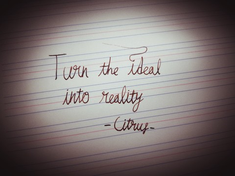 My saying