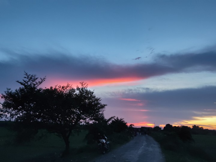 village  evening time.