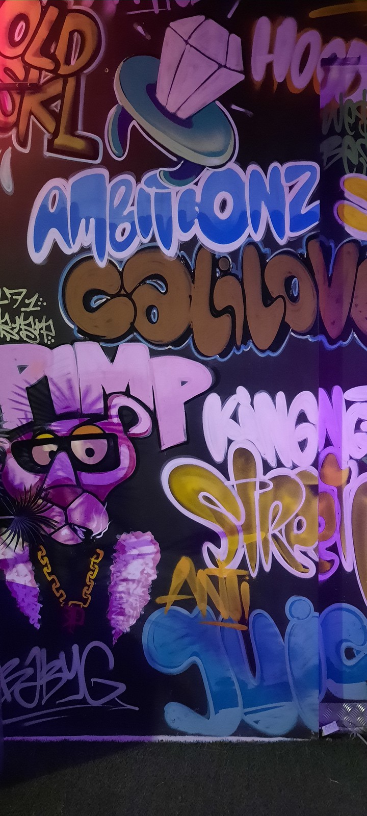 Colourful wall art