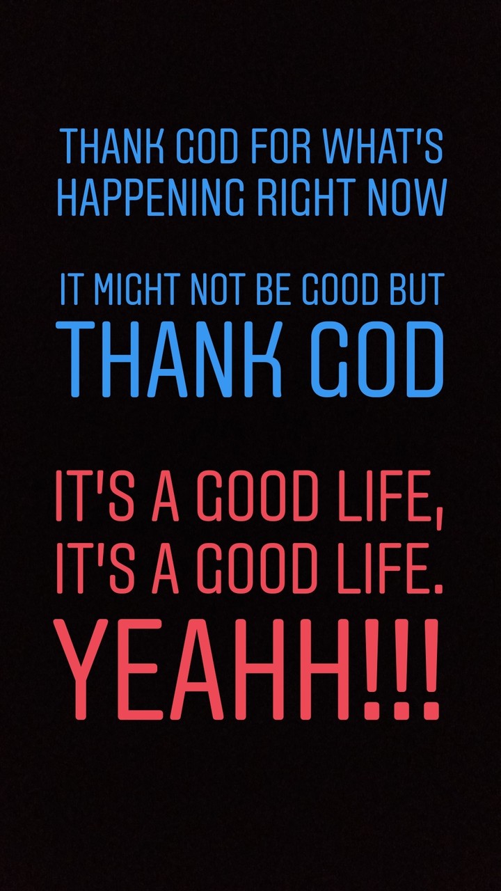 Thank God