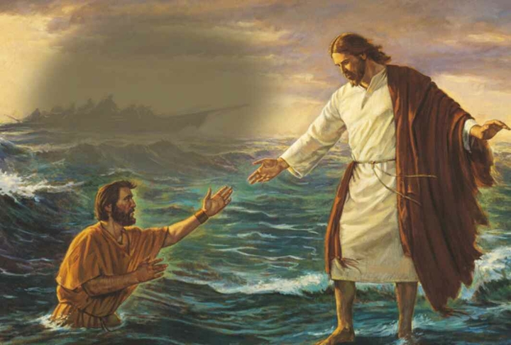 Jesus walks on water!