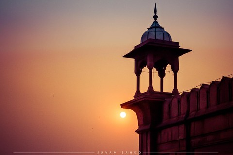 Sunset at Jama Masjid