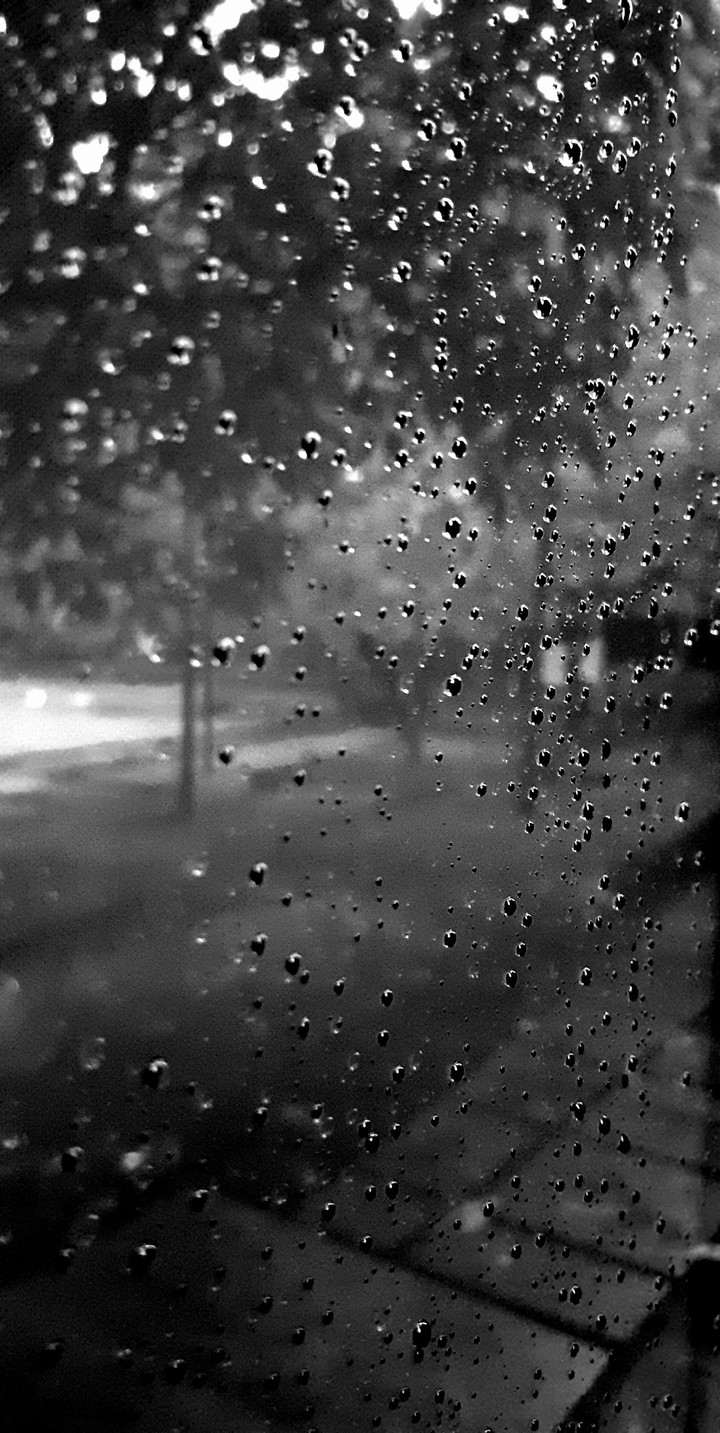 raindrops on glass