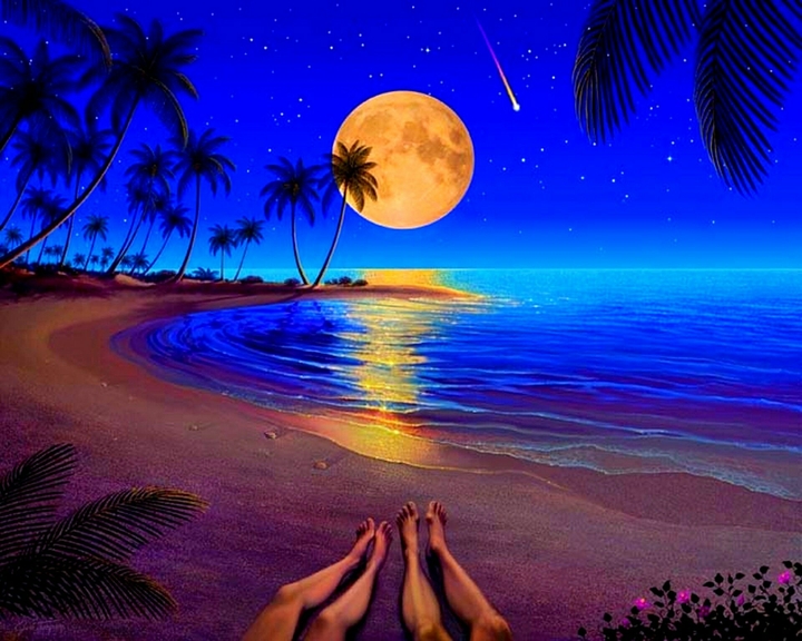 A beautiful night! at hawai