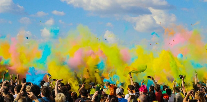 blast of colours
