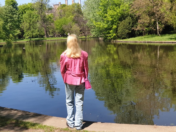 Girl on the lake