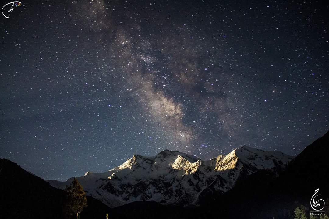 Night view of Nanga Parbat pakistan