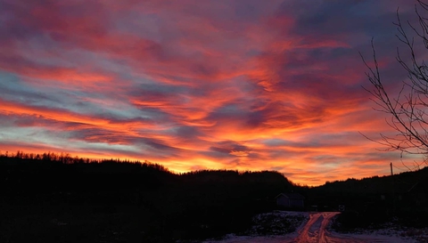 sky on fire