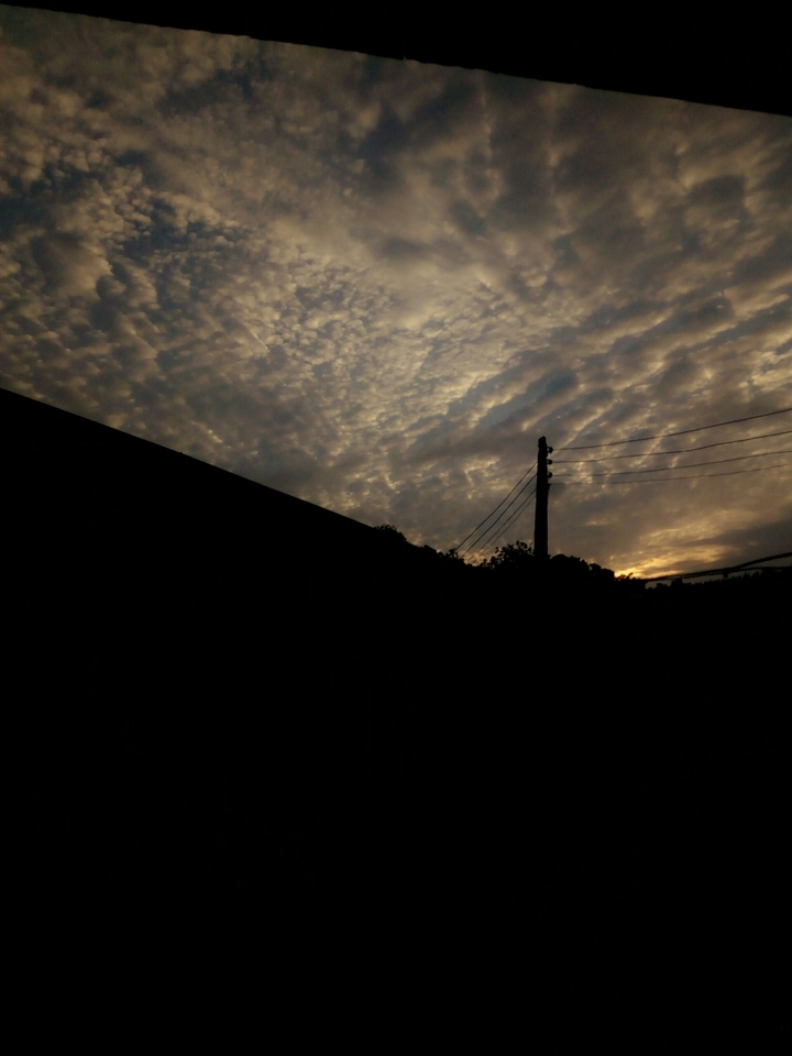 The sun rises