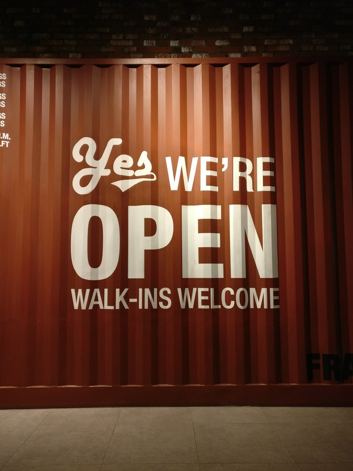 we're open