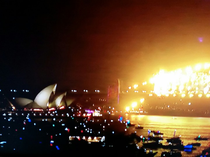 Vuurwerk in Sydney,Australië.
