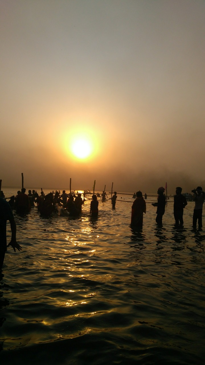 sun and people