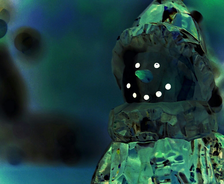 creepy snowman
