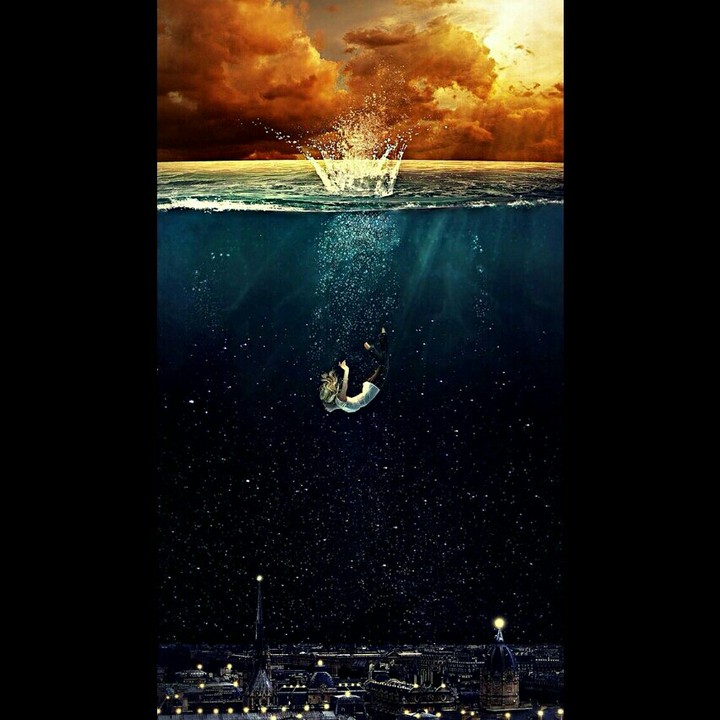 In the sea