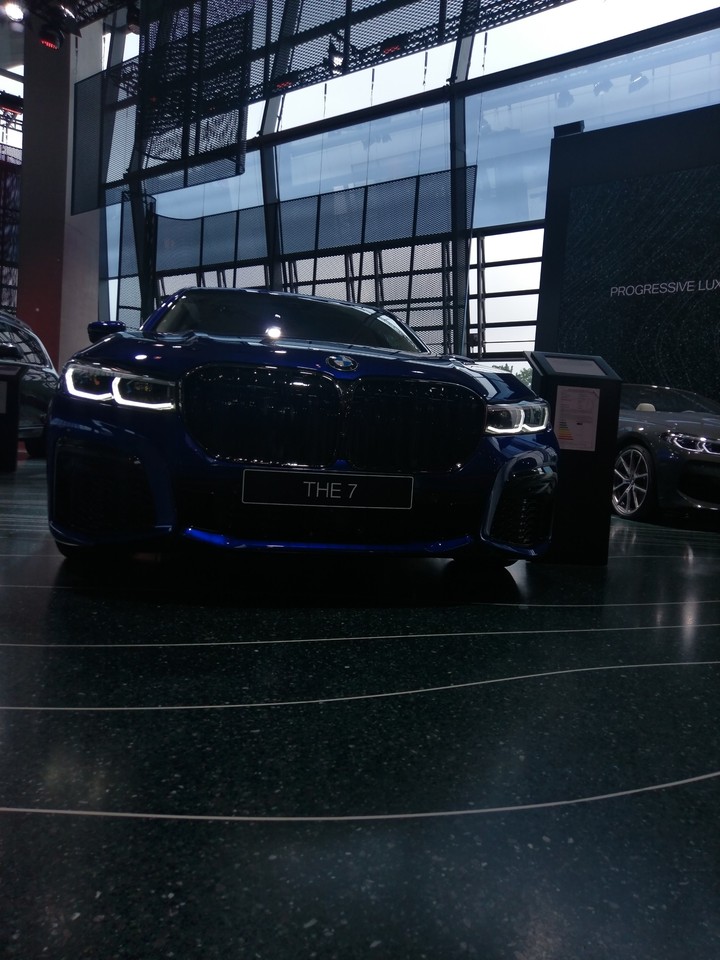 bmw 7 blue