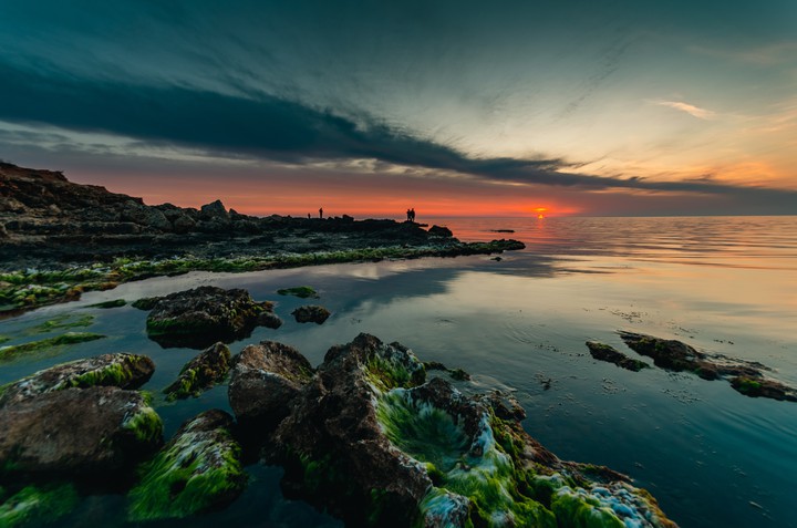 Закат на черном море
