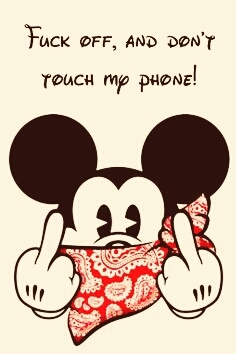 desenho do Mickey revoltado