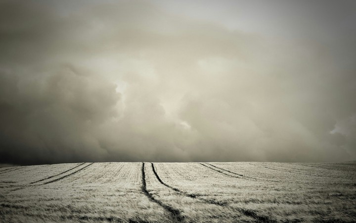 farm in dark atmosphere