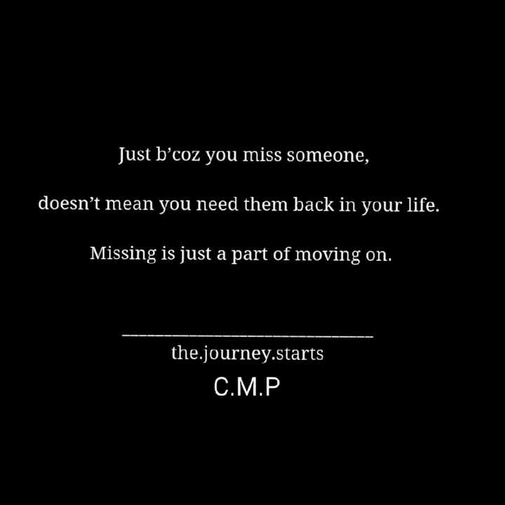 moving on