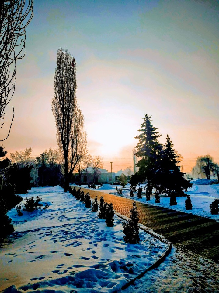 набережная зимой