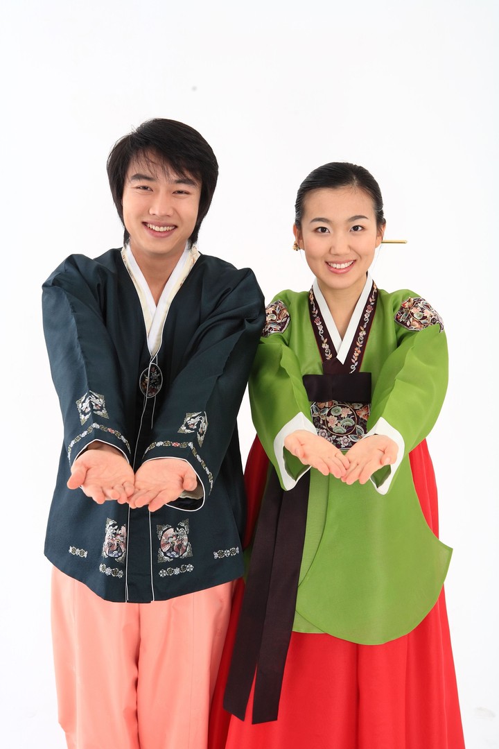 Couple in Korean Dress I