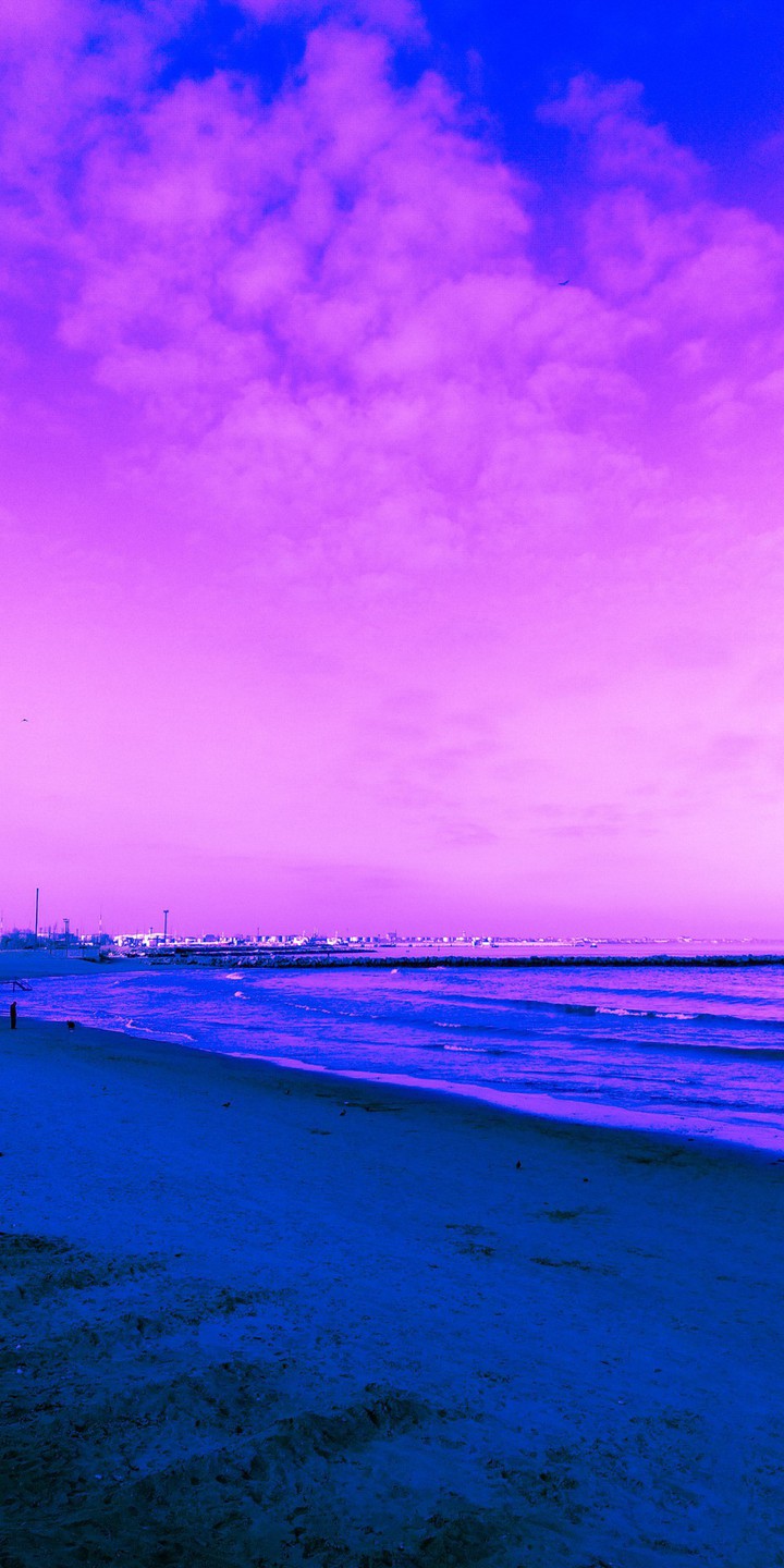 pink sky ??