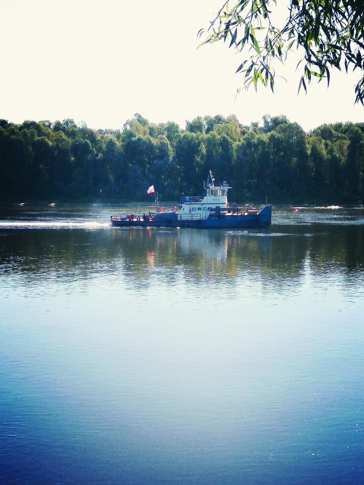 Boat on tne Oka river