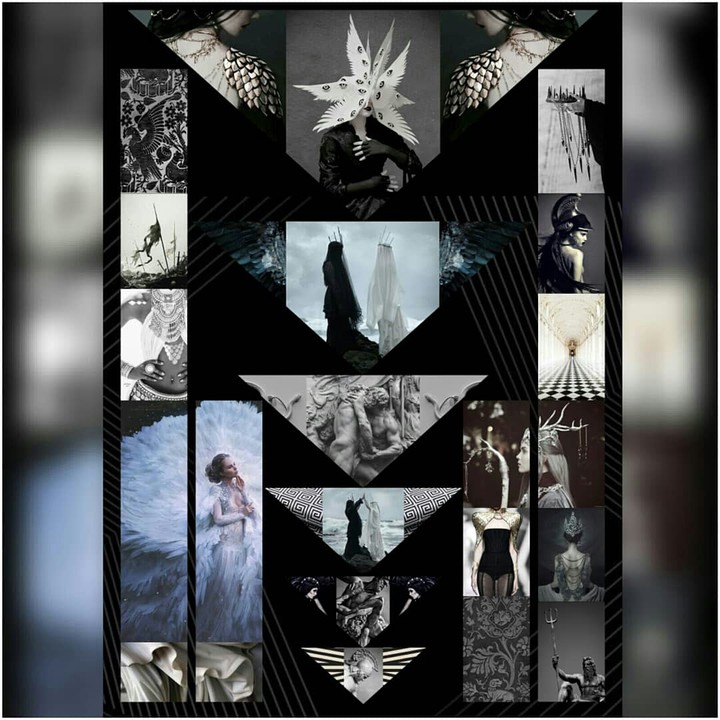 mood boarf...Fashion panel design for elora brand