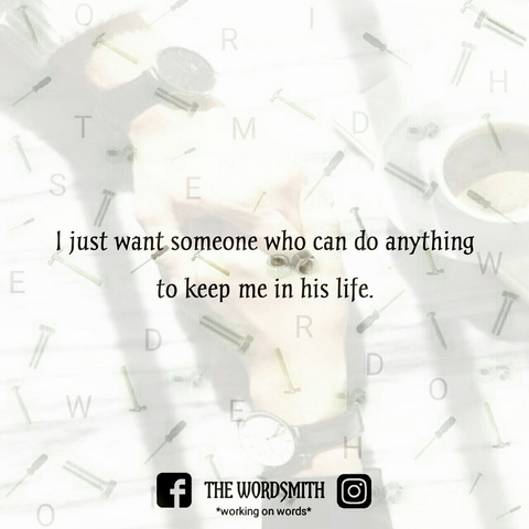 Want someone who can make efforts!