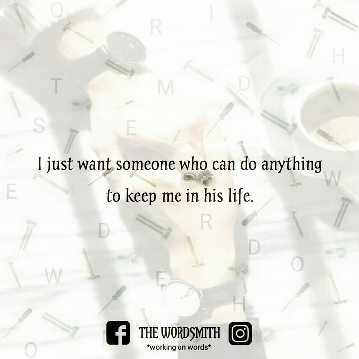 Want someone who can make efforts!