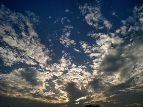 evening clouds