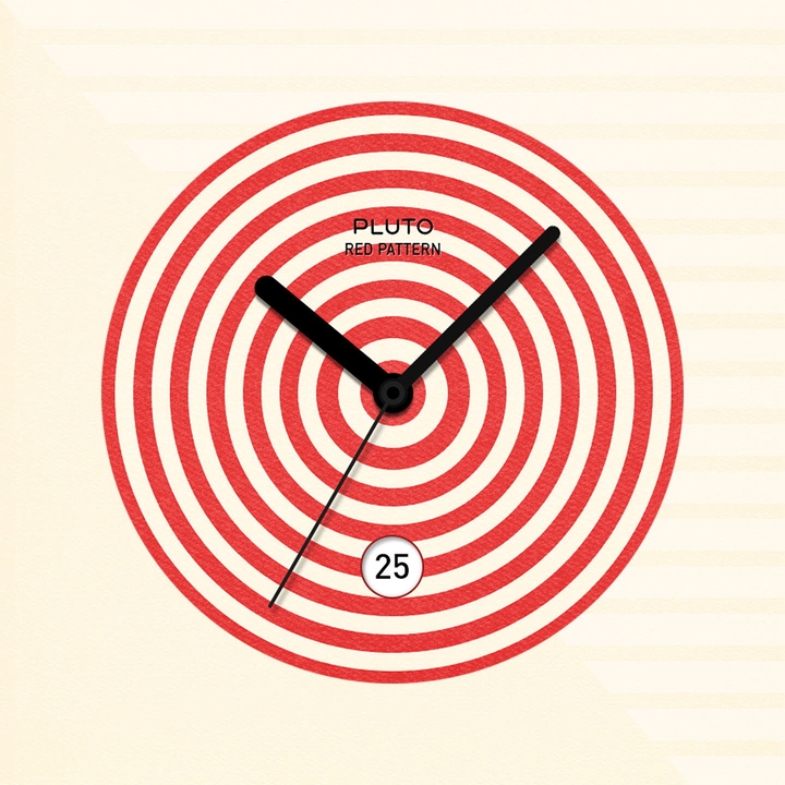 Red pattern by Pluto 