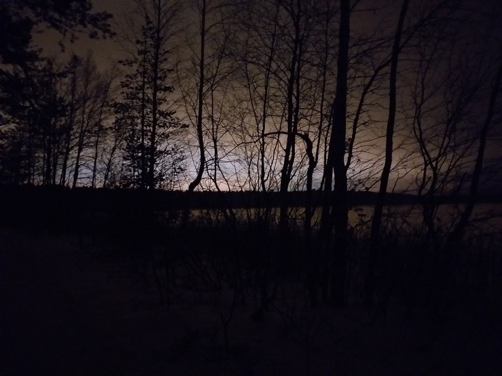 Зима, оз. Калищенское