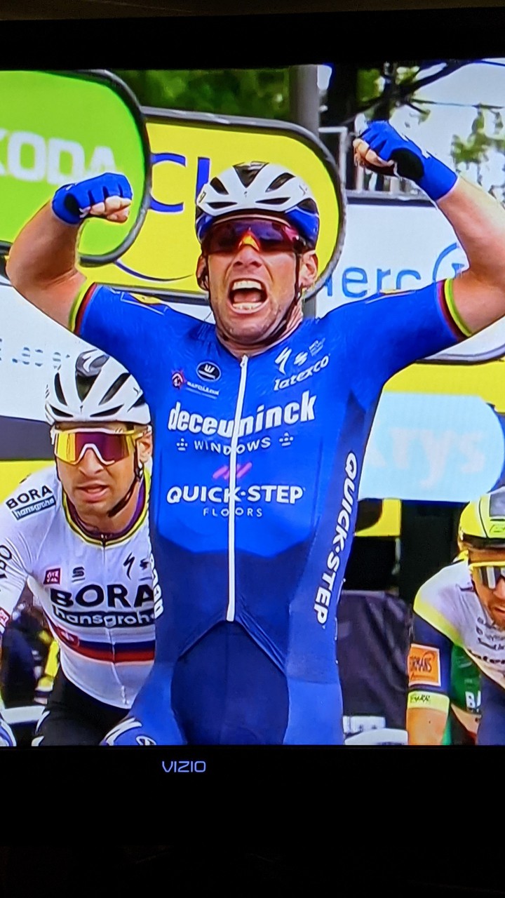 Mark Cavendish getting his 31st stage win
