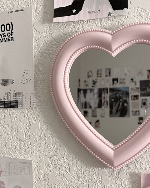 heart, mirror壁纸