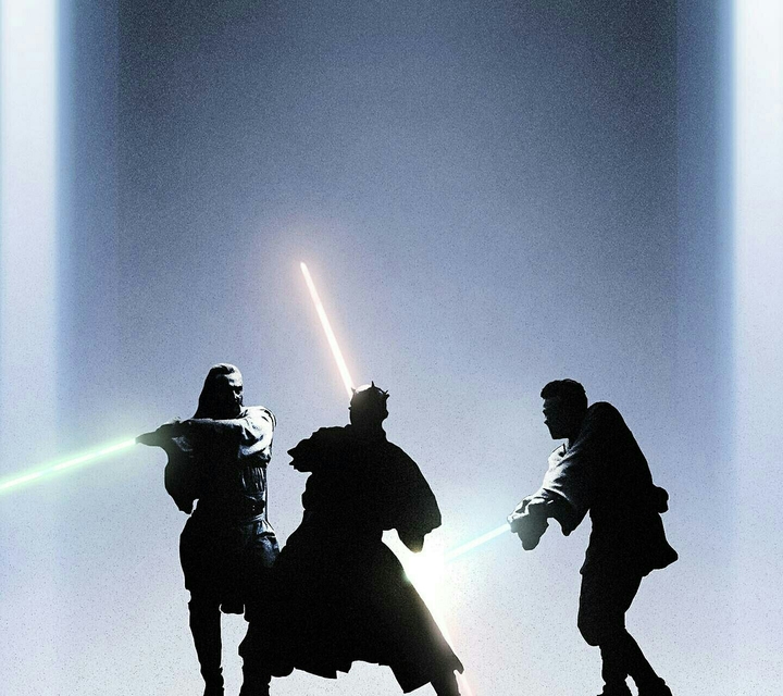 Star Wars Phantom Menace Iconic Saber Battle