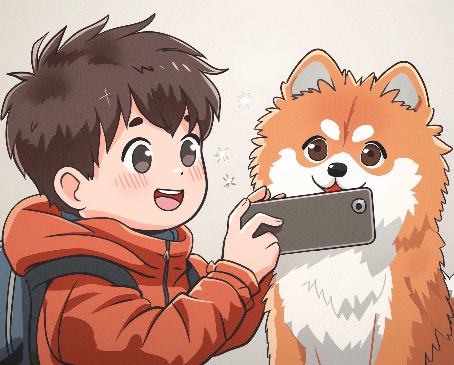 Boy with dog