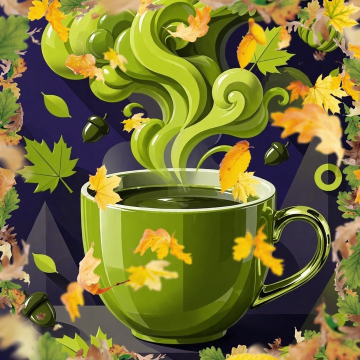 Autumn green cup