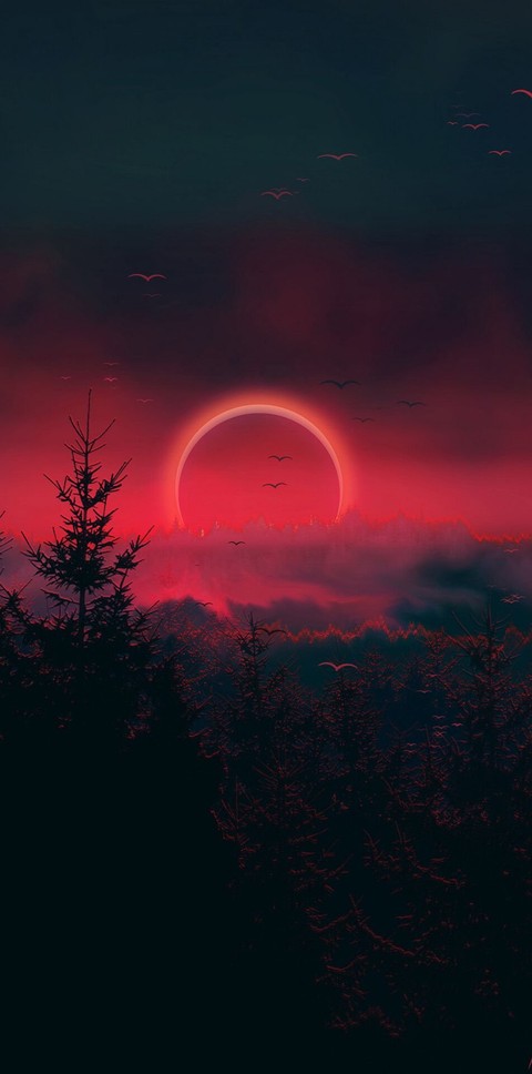 обои dusk, atmosphere
