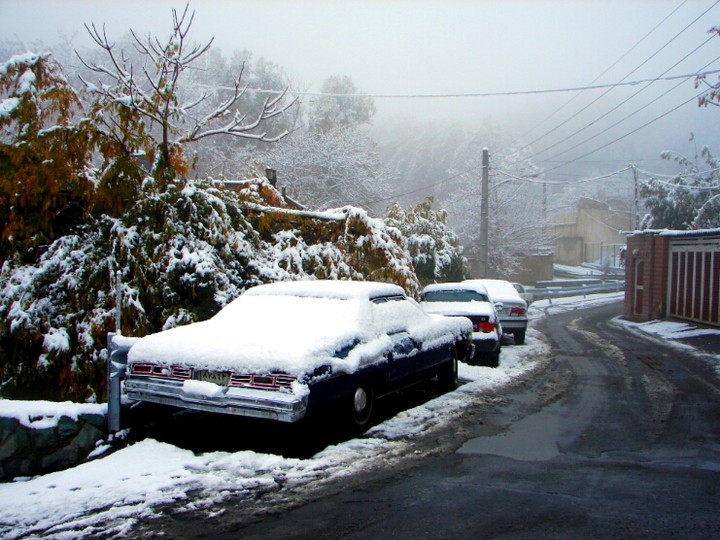 Snow in Tehran